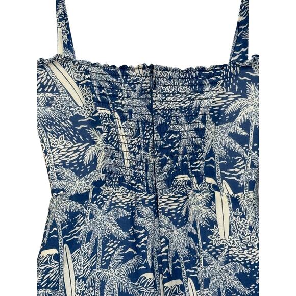 Reformation Christine Mini Dress in Bali Print Ruffle Hem Size 2 - Picture 7 of 12